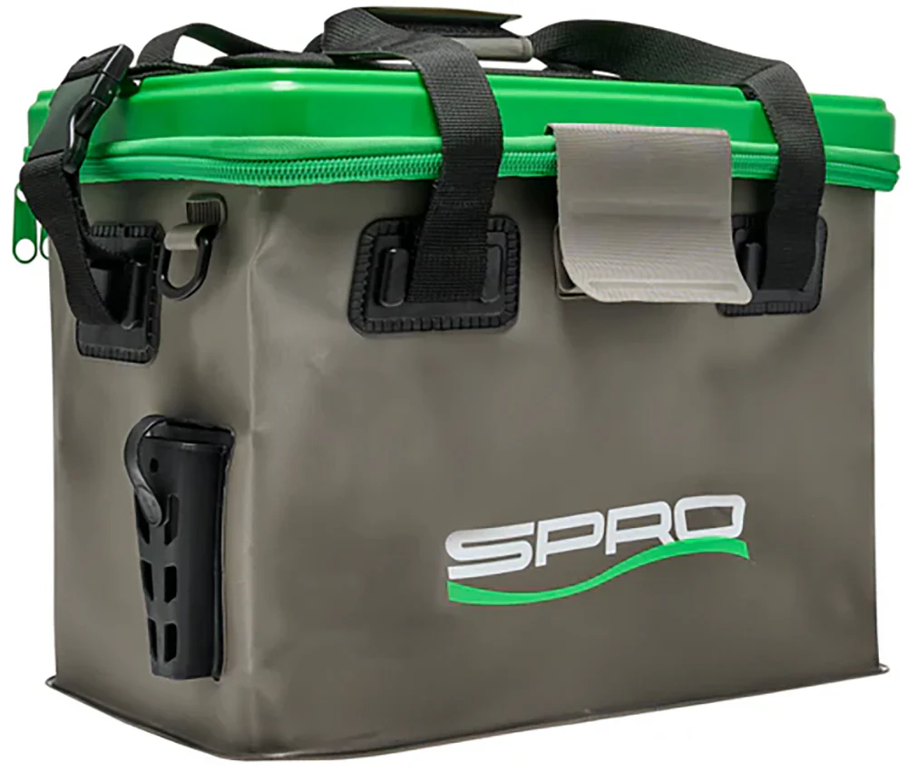 SPRO Waterproof Soft Tackle Box - Grey & Green - Image 2
