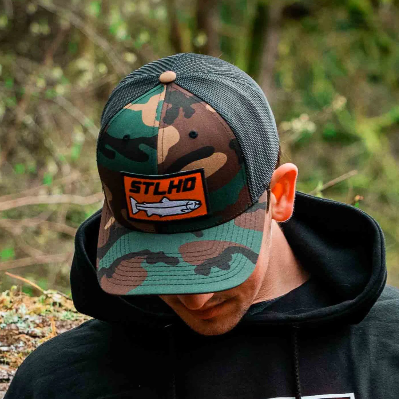 STLHD Camo Snapback Trucker Hat - Image 7