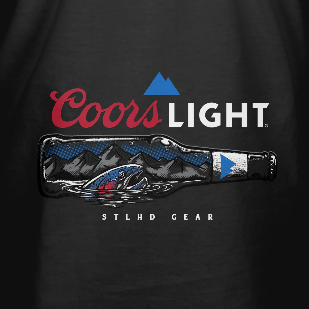 STLHD Men’s X Coors Light Bottlescape Tee - Image 2