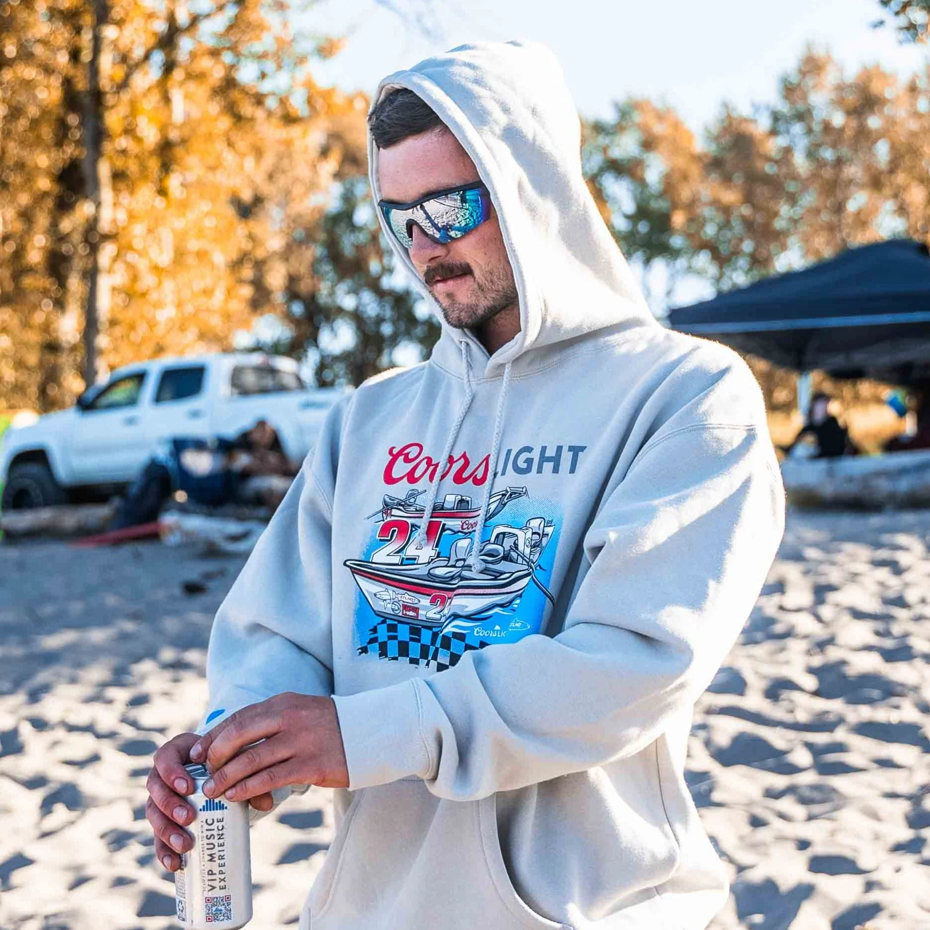 STLHD Men’s X Coors Light Fast Lane Premium Hoodie - Image 2
