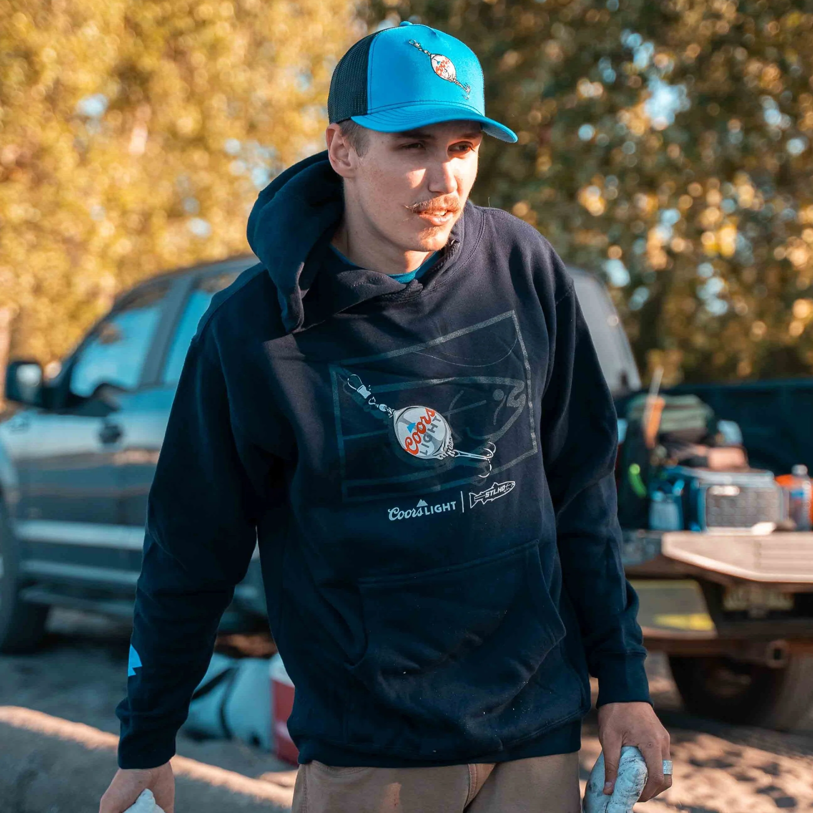 STLHD Men’s X Coors Light Lure Hoodie - Image 2