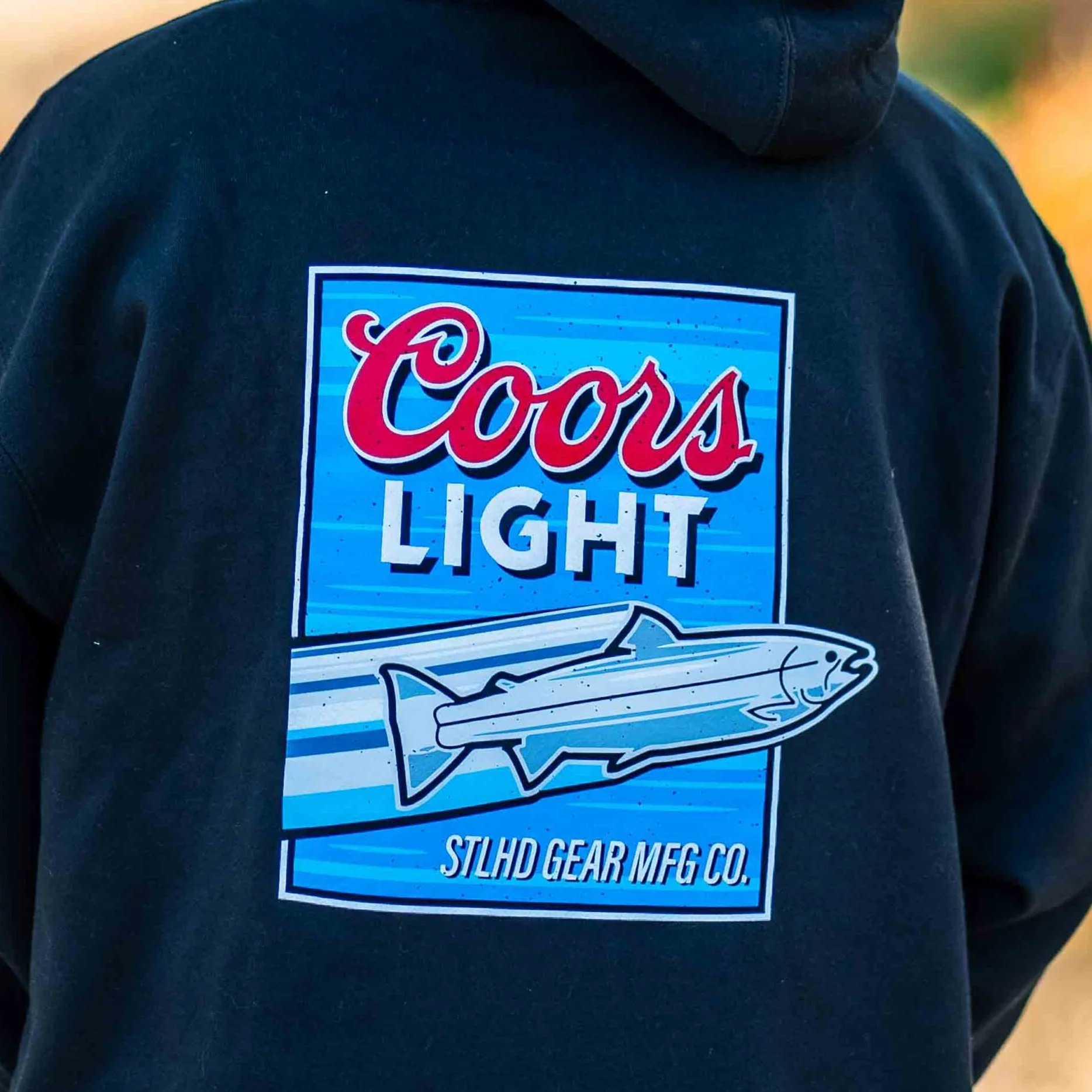 STLHD Men’s X Coors Light Throwback Premium Hoodie - Image 3