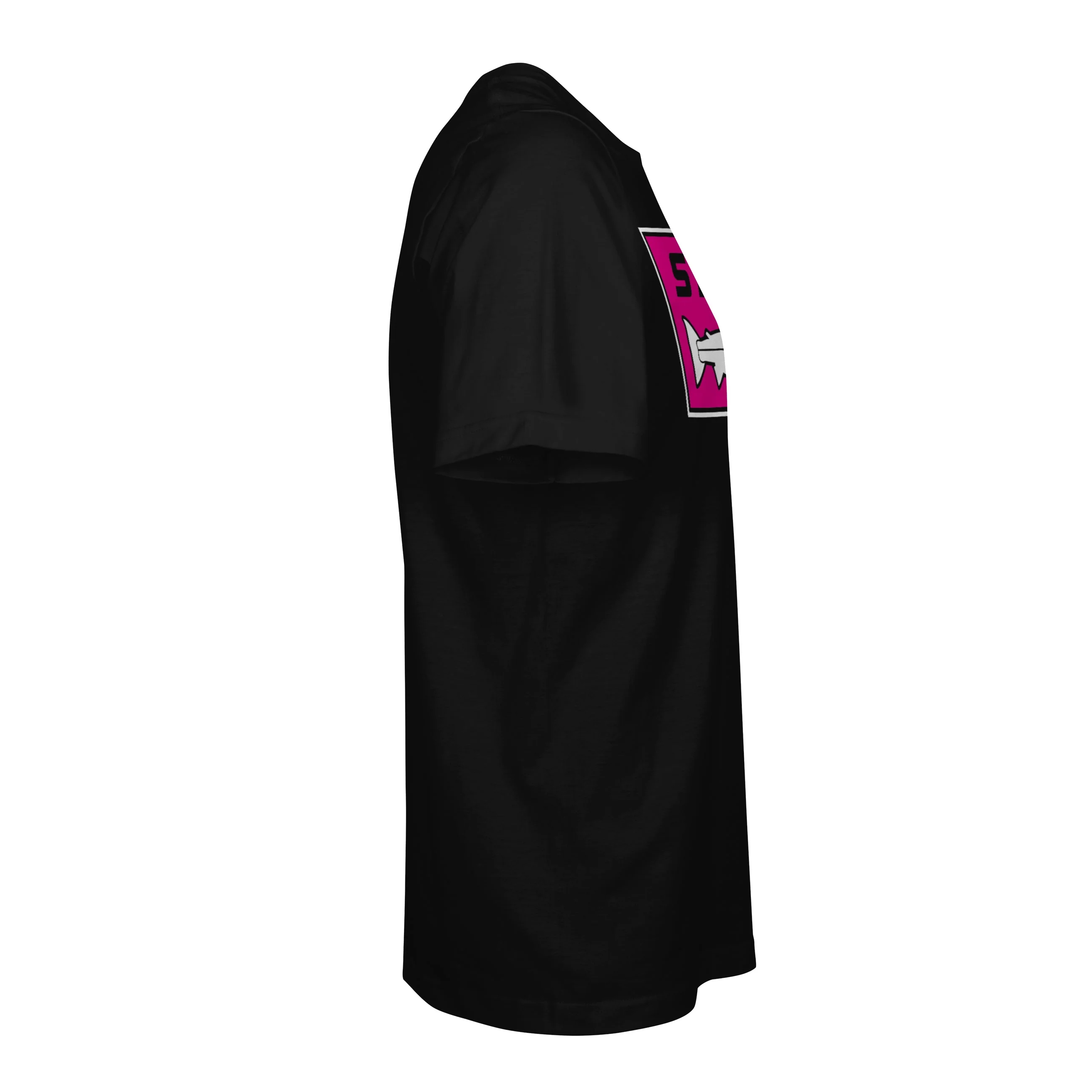 STLHD Men's Neon Pink Black T-Shirt - Image 4