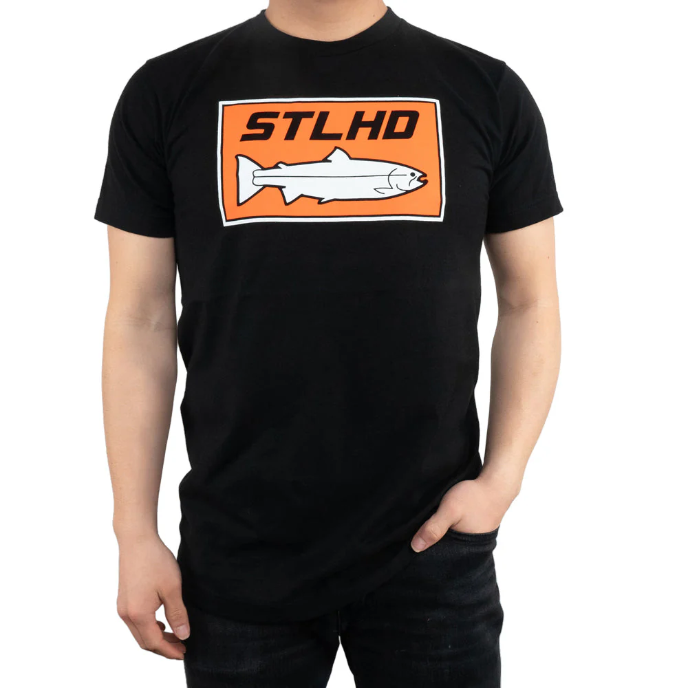STLHD Men's Standard Logo Black T-Shirt - Image 3