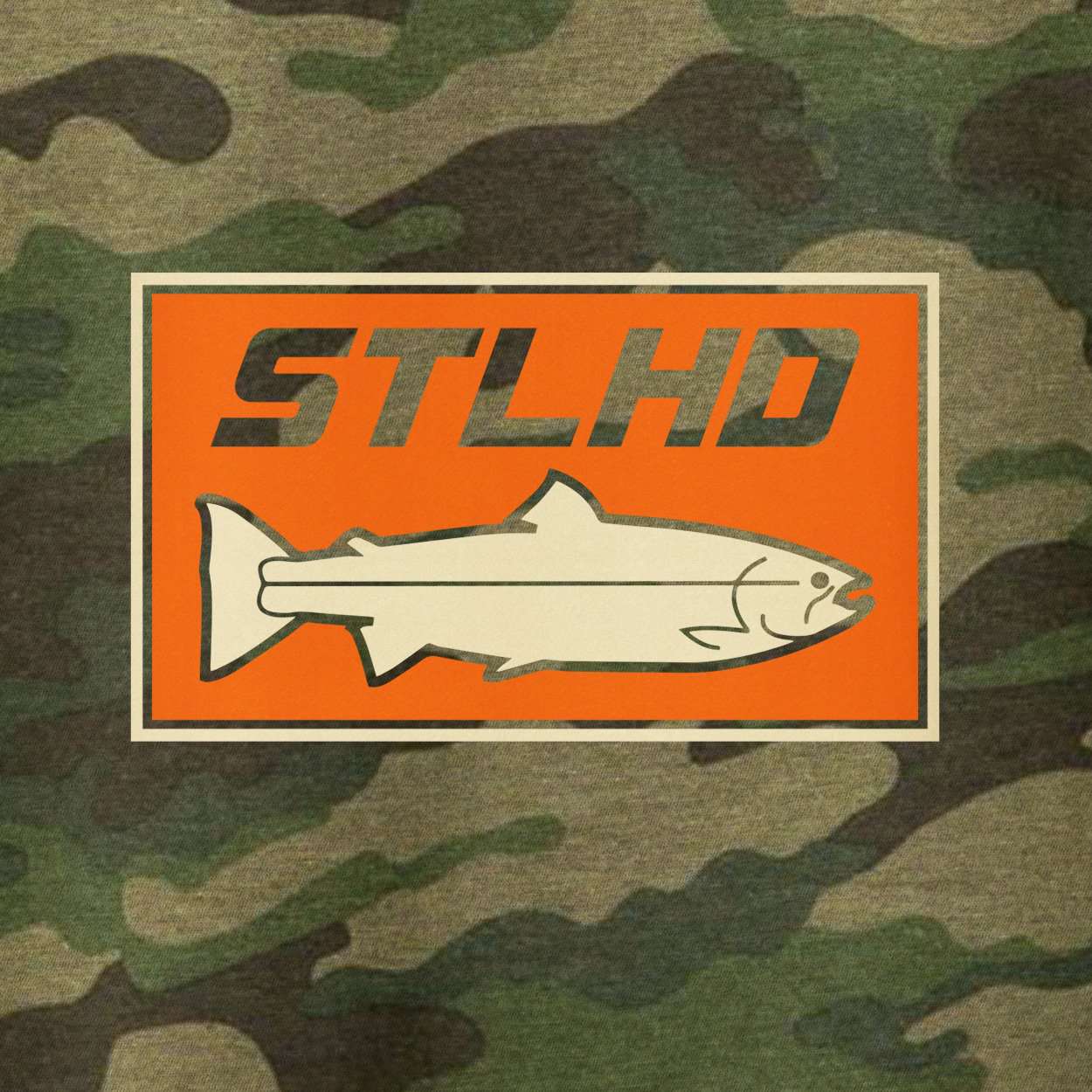 STLHD Men's Woodlands Camo Standard Hoodie - Image 2