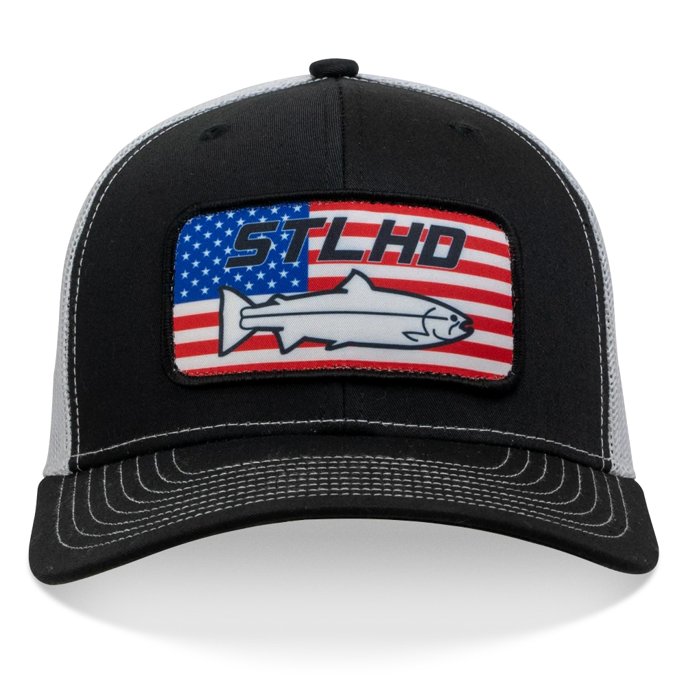 STLHD Nation Black/White Trucker Snapback Hat - Image 2