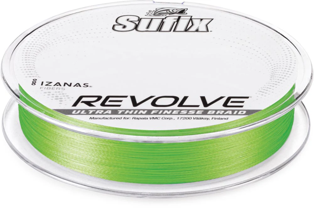 Sufix Revolve High-Vis Neon Lime Braid - 200 Yards - Image 2