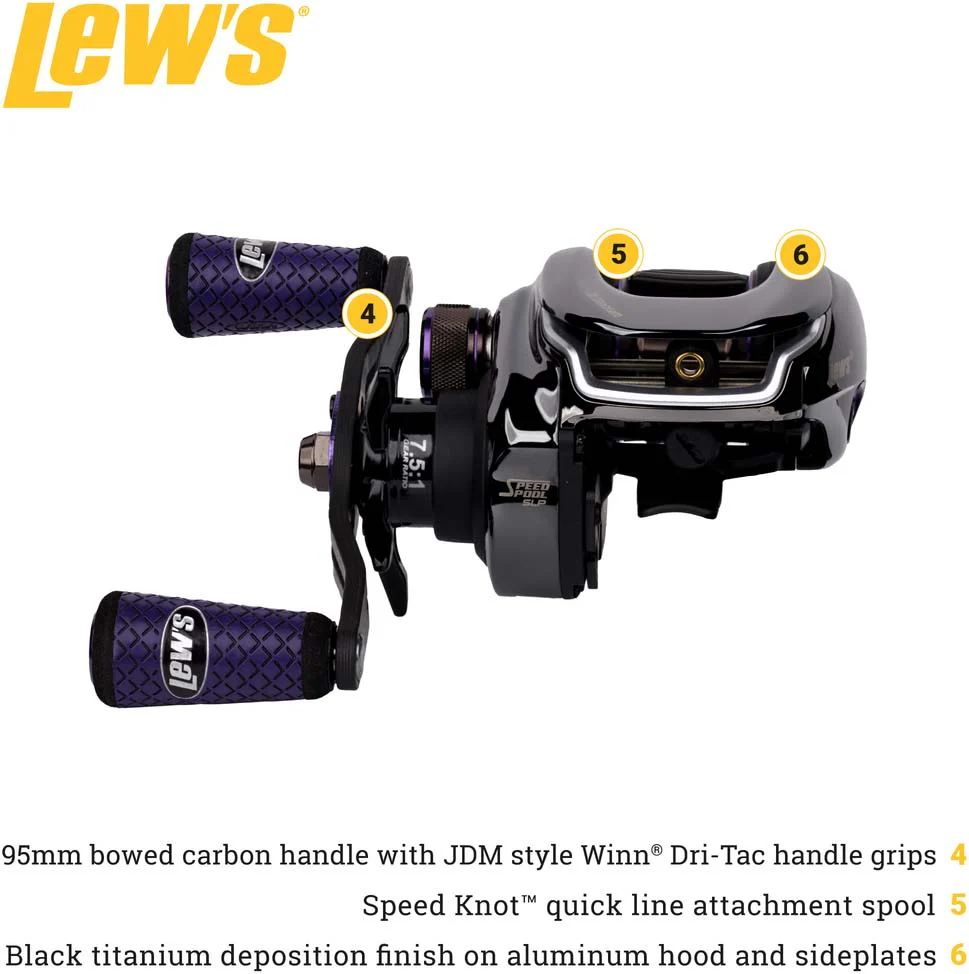 Team Lew's Pro TI Gen 2 Baitcasting Reel - Image 7
