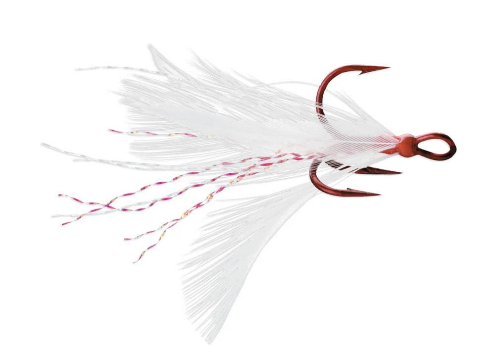 VMC 8651DT Feather Dressed X-Rap Treble Hook 2 pack - Image 15
