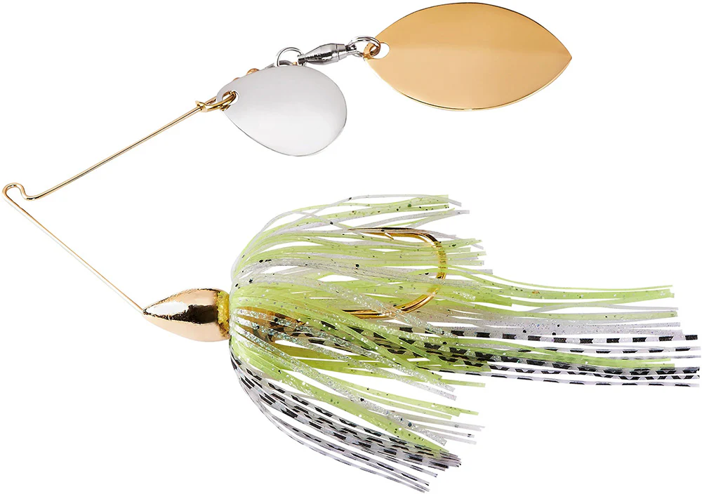 War Eagle Tandem Indiana Colorado Finesse Gold Frame Spinnerbait - 5/16 oz - Image 4