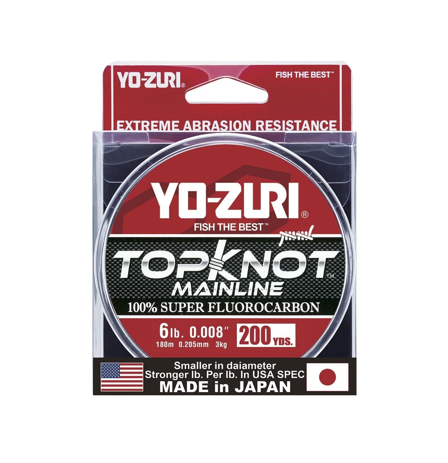 Yo-Zuri TopKnot Mainline Natural Clear Fluorocarbon Fishing Line 200 Yards - Image 6
